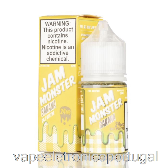 Vape Eletronico Banana - Jam Monster Salts - 30ml 24mg